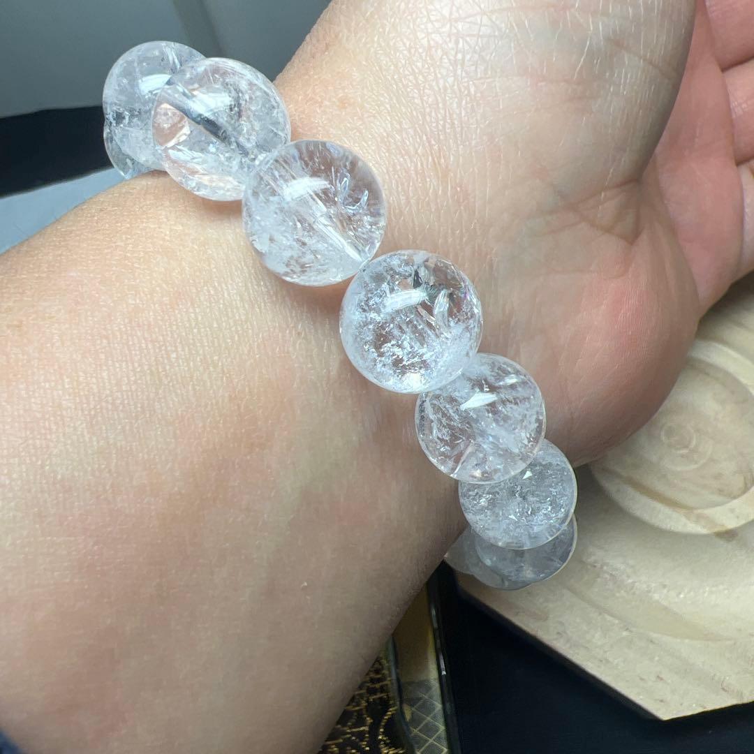 能力強化⭐︎魔除け&浄化　ヒマラヤアイリス水晶ブレス　伊奈波神社龍神守りおまけ