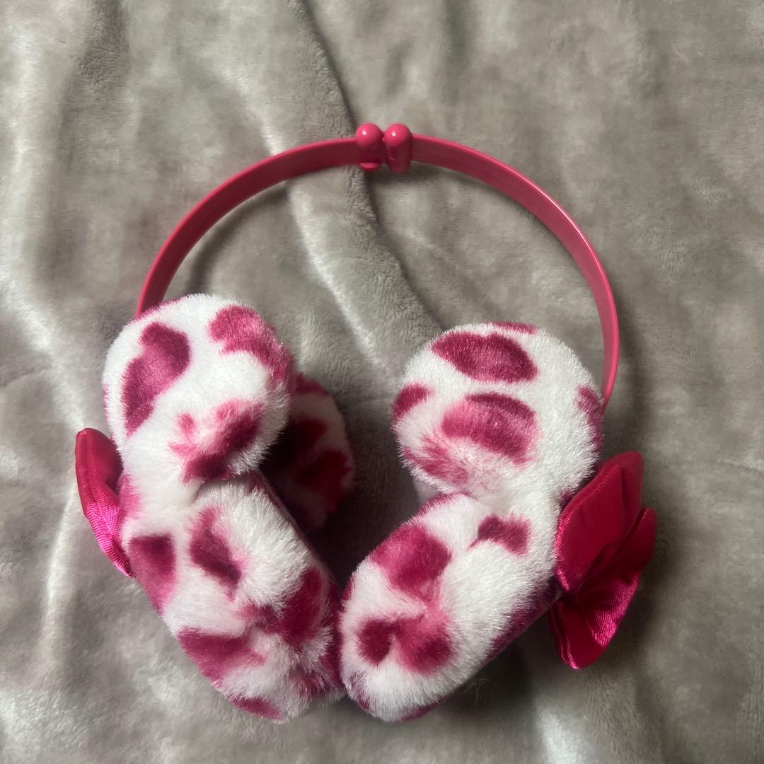 ミニーちゃん』 ディズニー ピンク ヒョウ柄耳当て | Mercari メルカリ