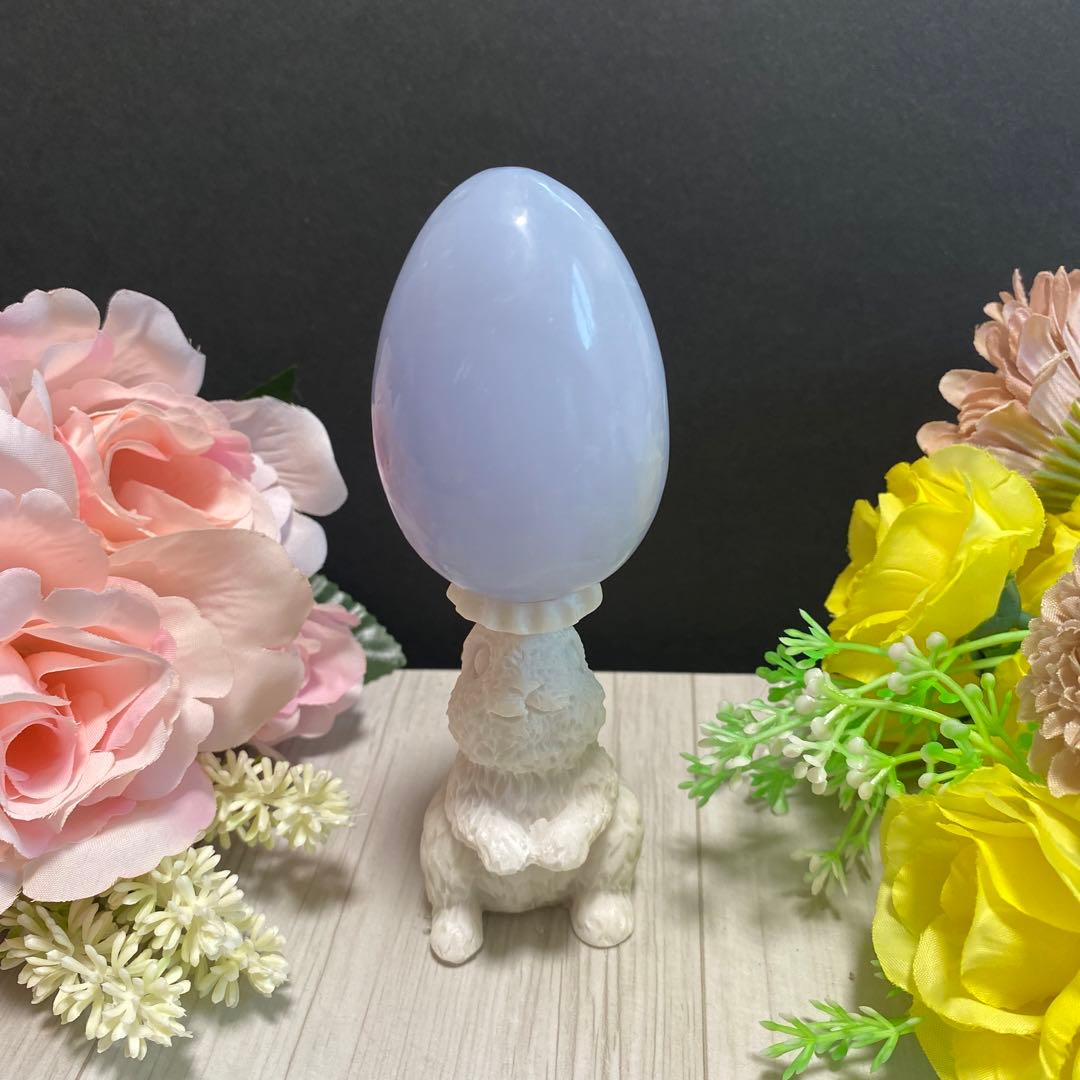 ブルーカルセドニー たまご 置石