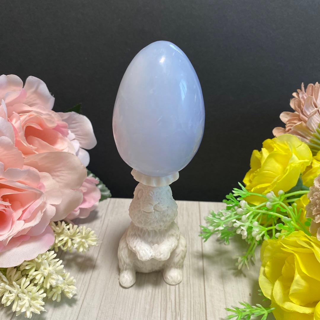 ブルーカルセドニー たまご 置石