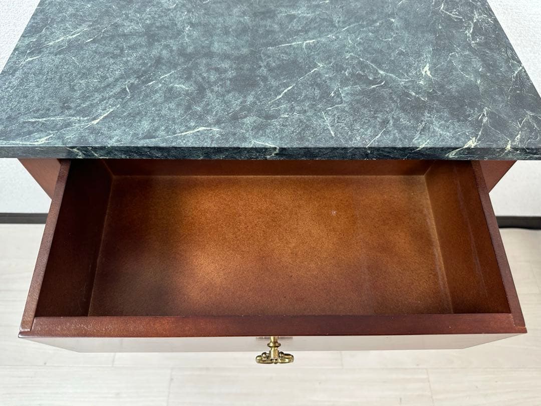 展示品 イトキン社 マーブルトップテーブル 大理石 サイドテーブル ※i1※