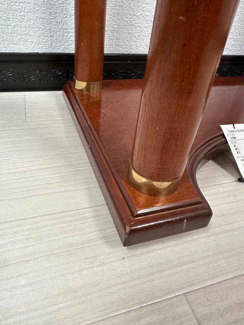 展示品 イトキン社 マーブルトップテーブル 大理石 サイドテーブル ※i1※