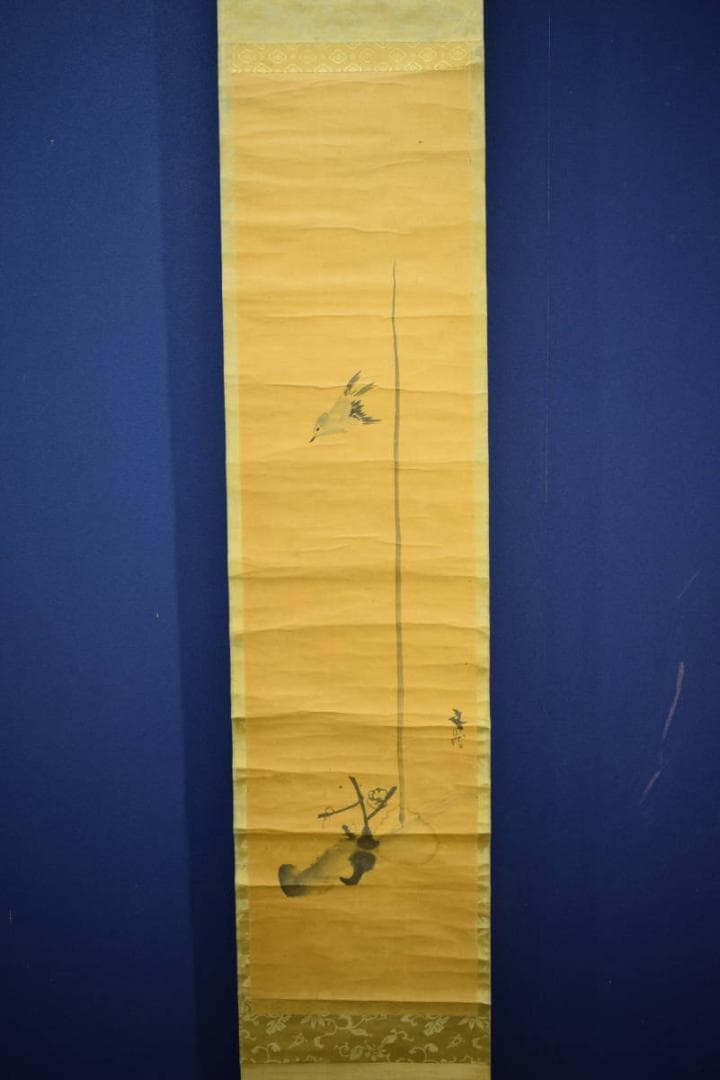 文晁/梅に小禽図/花鳥/花/布袋屋掛軸HK-23の通販はau PAY マーケット