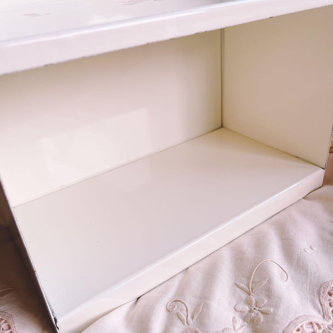 お値下げマニーローズホーロー収納ケースイマンダイアナローズ薔薇フレンチカントリー