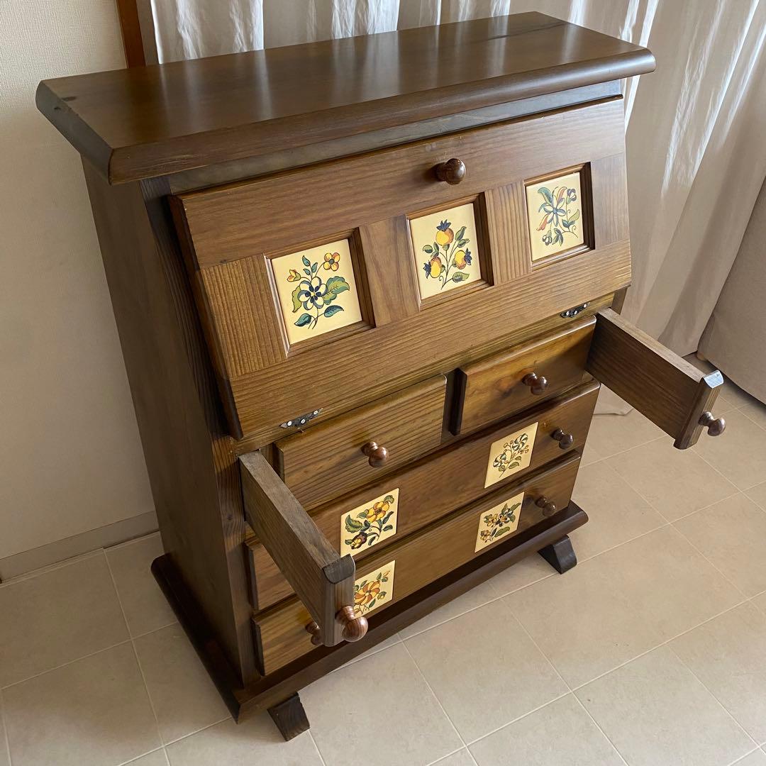 ACTUS スペイン製 ライティングビューロー デスク 北欧 チェスト