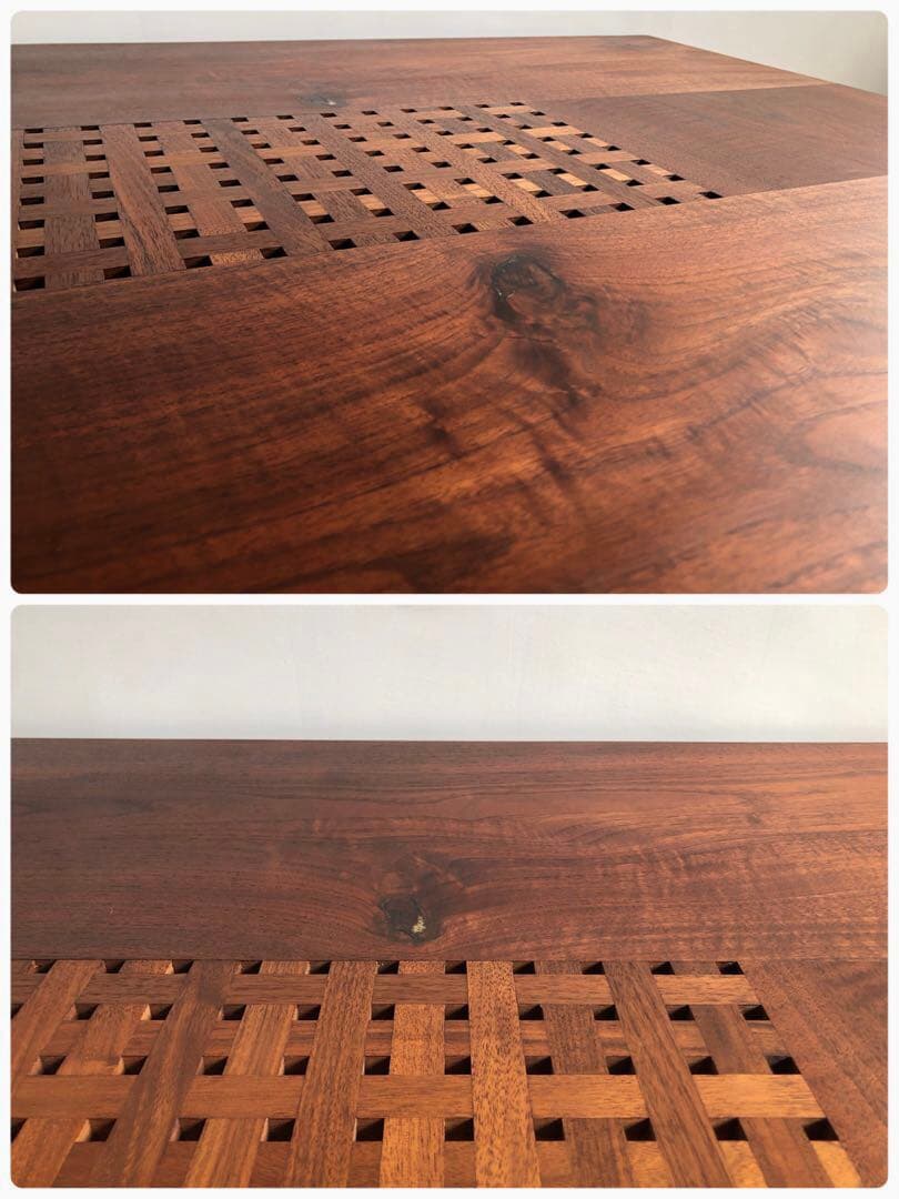 カンディハウス 一本技 センターテーブル 座卓 ウォールナット無垢材 旭川家具