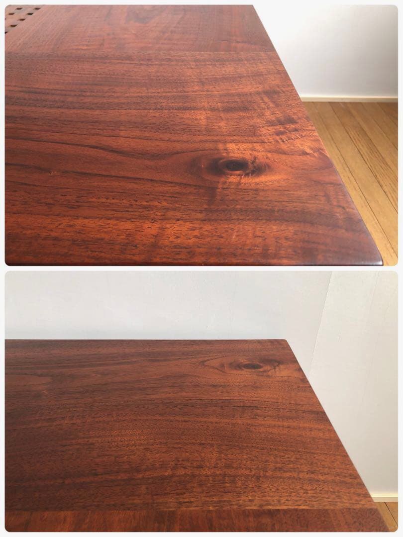 カンディハウス 一本技 センターテーブル 座卓 ウォールナット無垢材 旭川家具