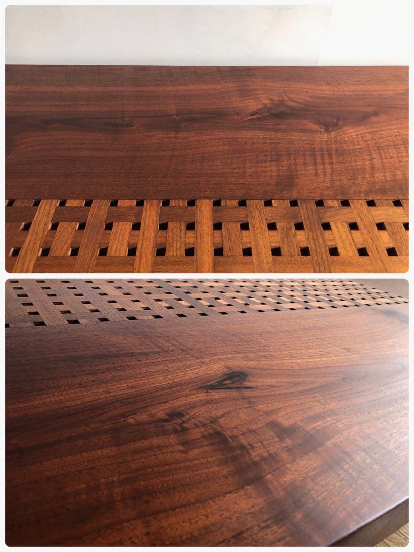 カンディハウス 一本技 センターテーブル 座卓 ウォールナット無垢材 旭川家具