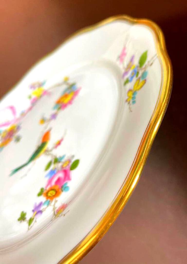 HEREND ヘレンド地中海の庭デザートプレートマスターペインターサイン入19c