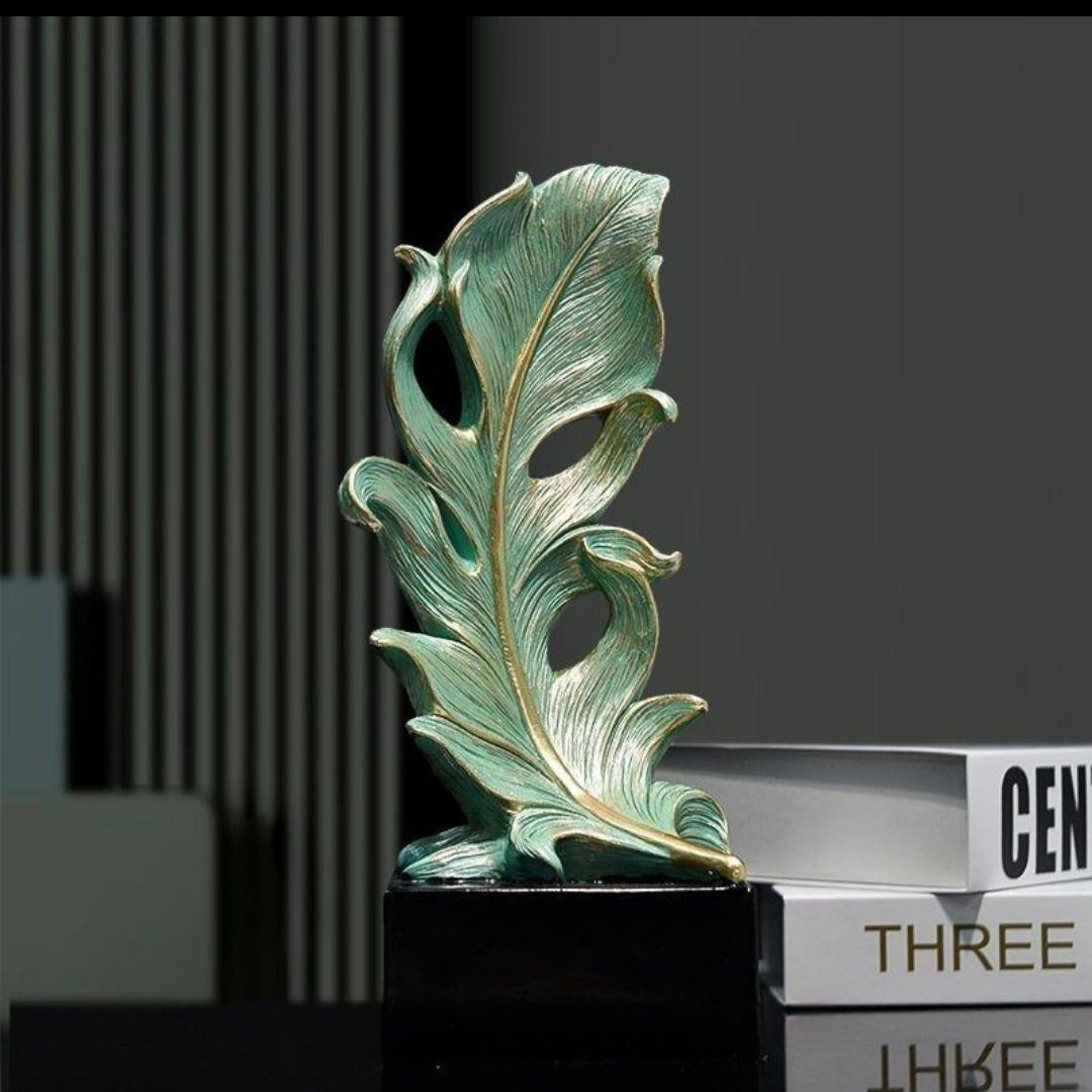 羽毛の置物 エレガントオブジェ