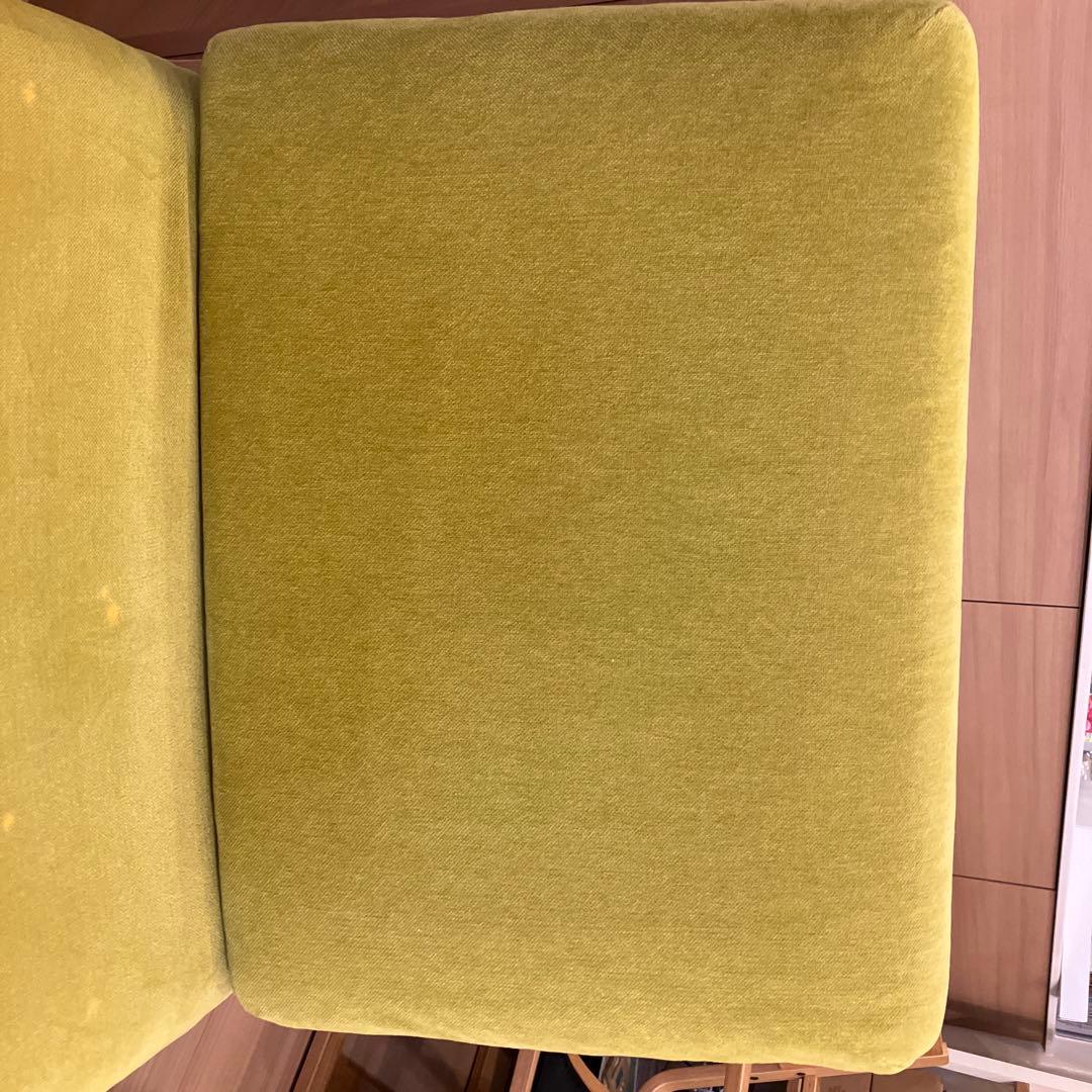 【肘掛部品なし】無印良品 リビングでもダイニングでもつかえるソファチェア