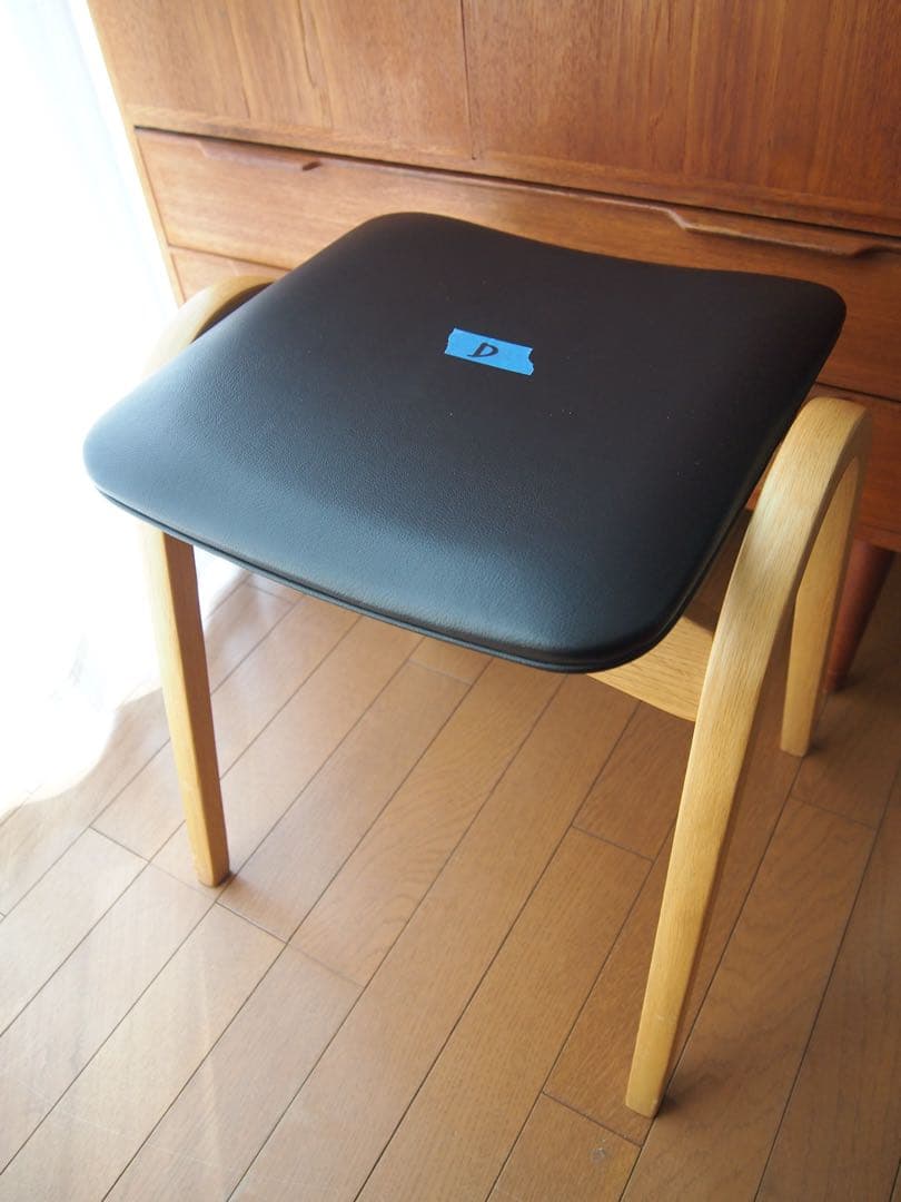 ミナペルホネン 秋田木工 剣持スツールD ナラ材 希少 タンバリン