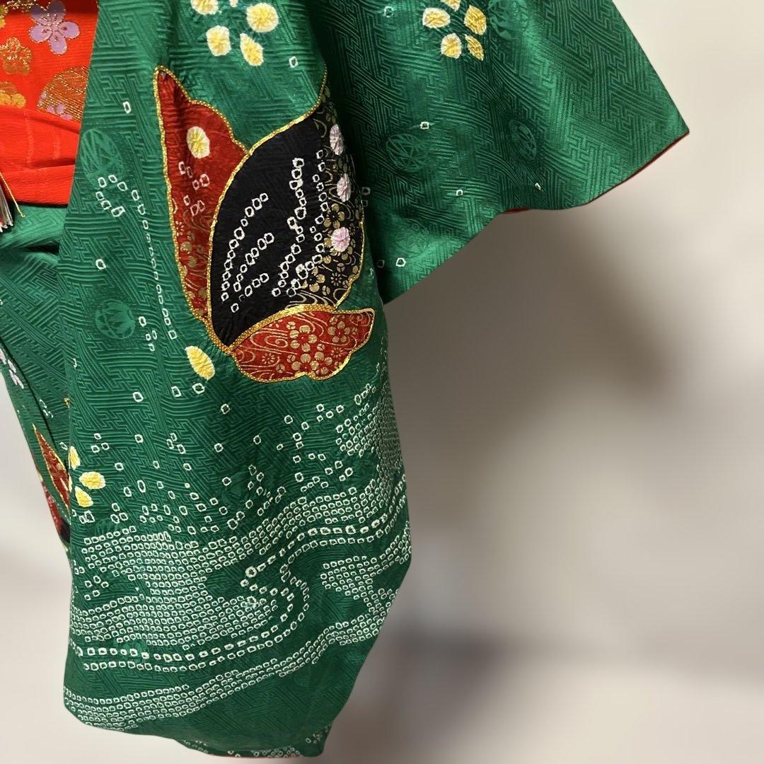 1上　七五三　舞台衣装　お雛様　女の子　着物　7歳　１5点セット