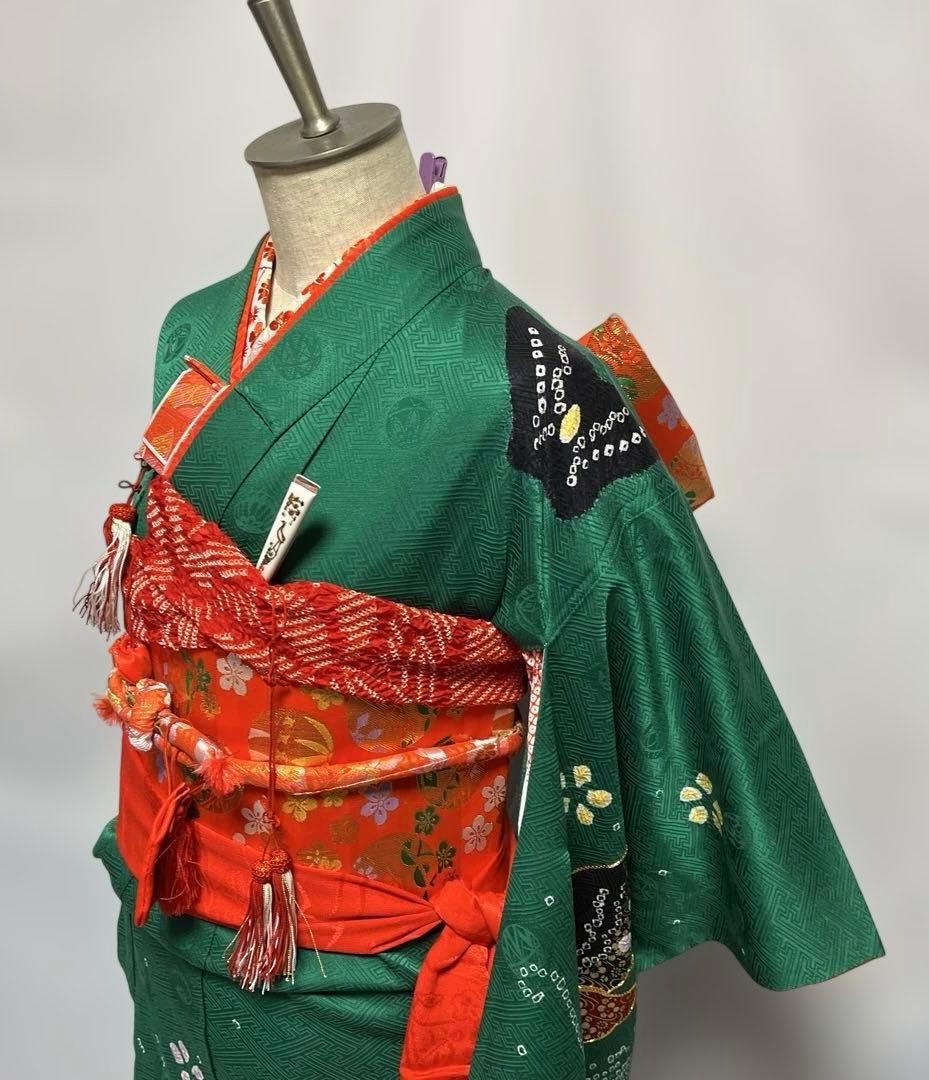 1上　七五三　舞台衣装　お雛様　女の子　着物　7歳　１5点セット