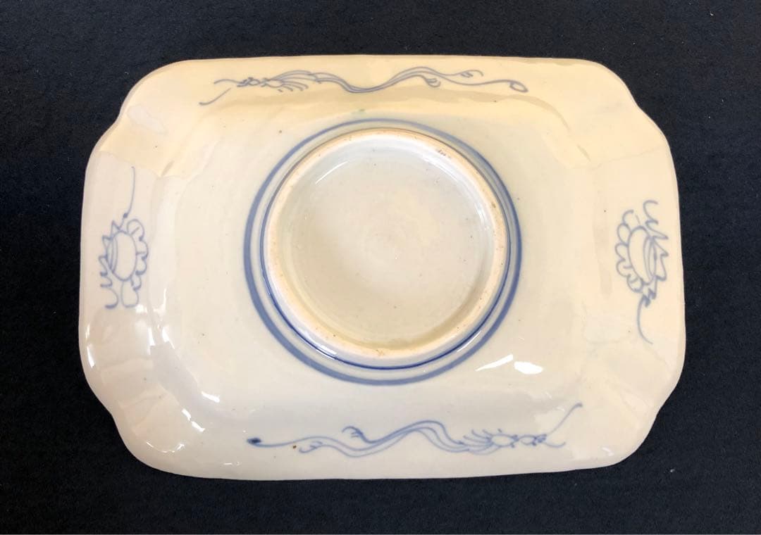 割引❗️《R》伊万里 金彩色絵 花鳥文様 長皿5客 木箱　250725F1