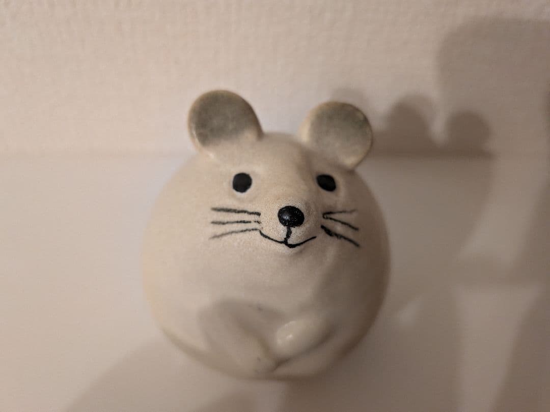 リサ ラーソン 3匹のねずみ せかほし ホワイト ネズミ 白 正規品　置物