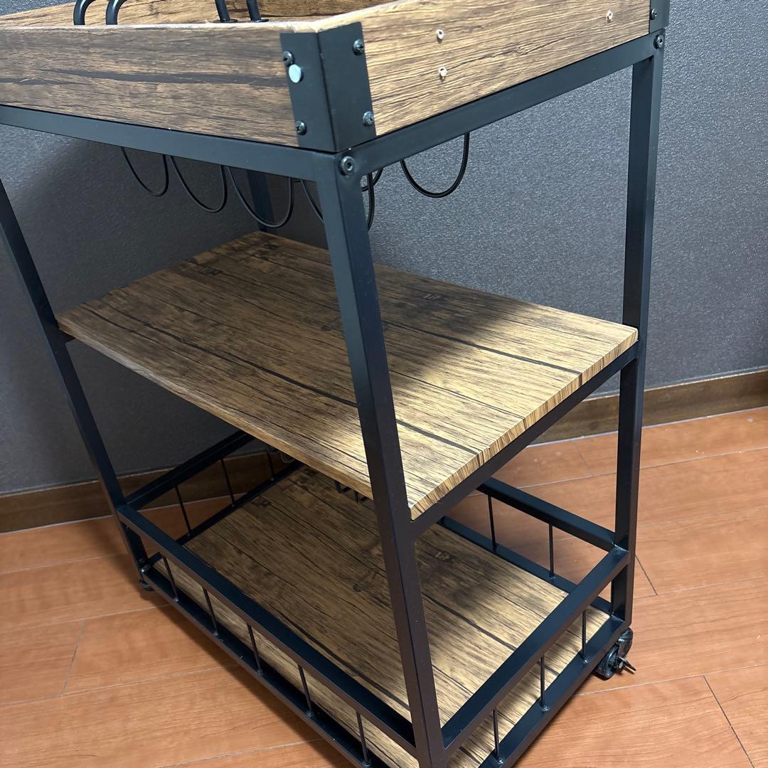 SOBUY 3段キッチンラック キャスター付き