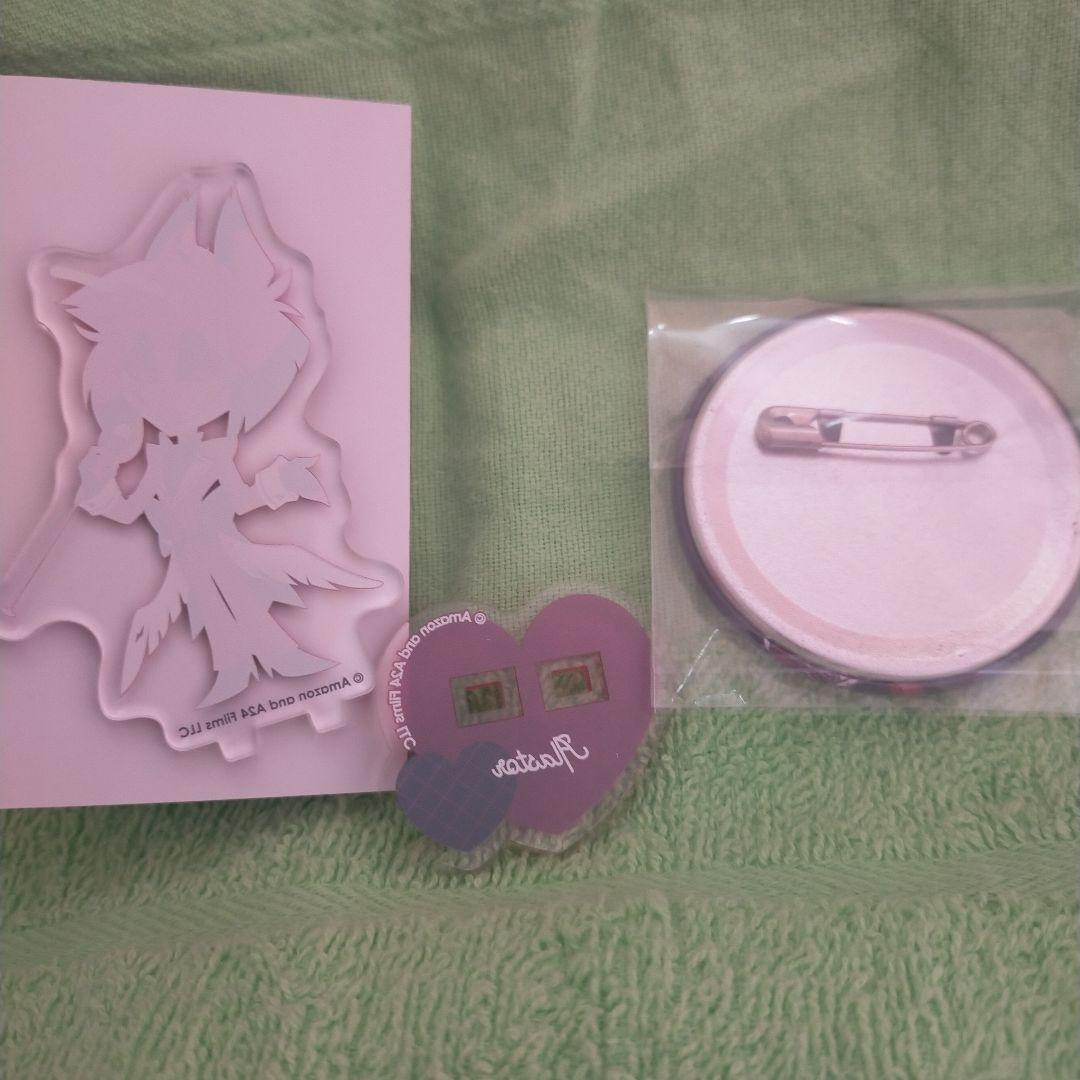 アニメイトカフェ ハズビンホテル アラスター　缶バッジ　アクリルスタンド