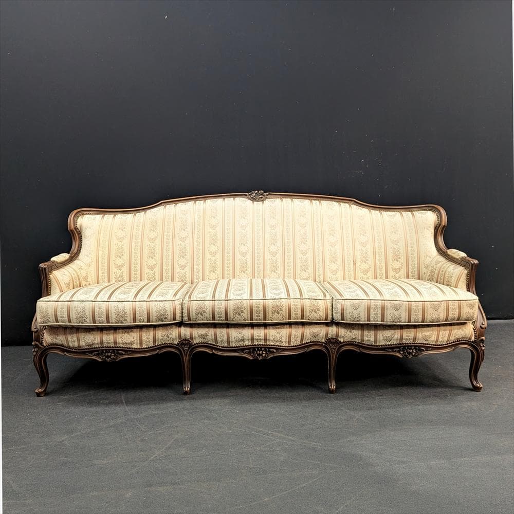 美品　ドマーニ　ルイ15世　トリプルソファ　三人掛け　3P　ロココ様式　カリモク