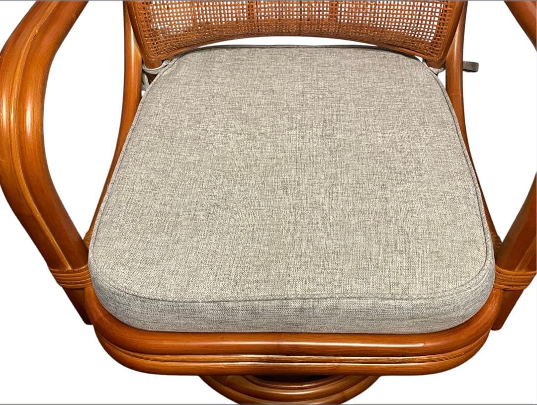 籐の椅子 回転座椅子　ラタンチェア【ハイタイプ】