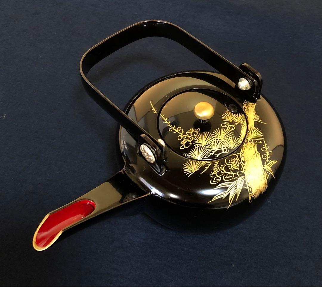 《R》黒塗 沈金松竹梅図 屠蘇器 元箱　260108き1