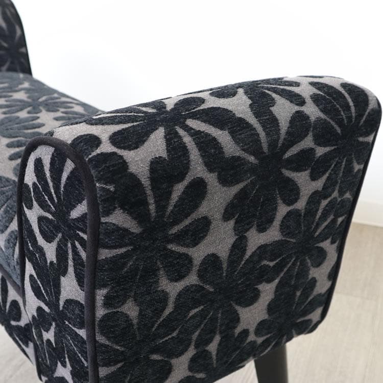 花柄スツール 奥行30cm スリムタイプ