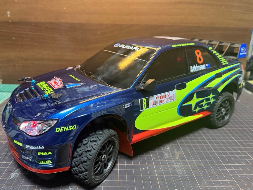 タミヤ　1/10RC スバル インプレッサ WRC モンテカルロ'07 ボディー