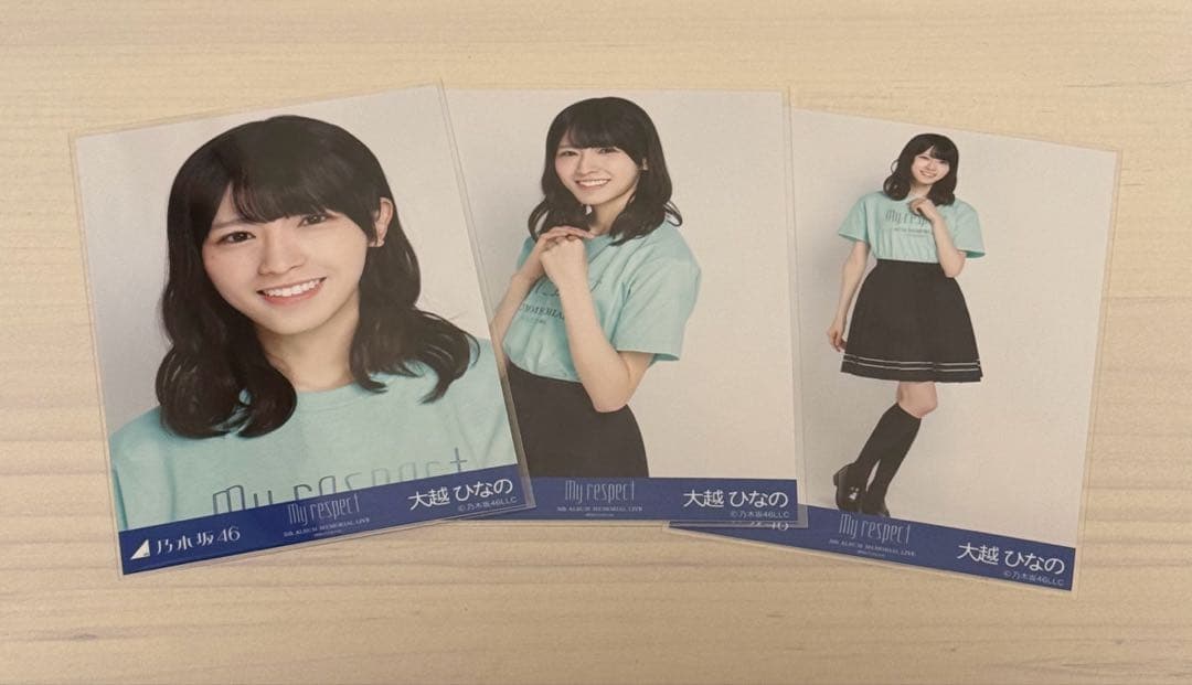 乃木坂46 大越ひなの 生写真 My Respect ライブTシャツ コンプ - メルカリ
