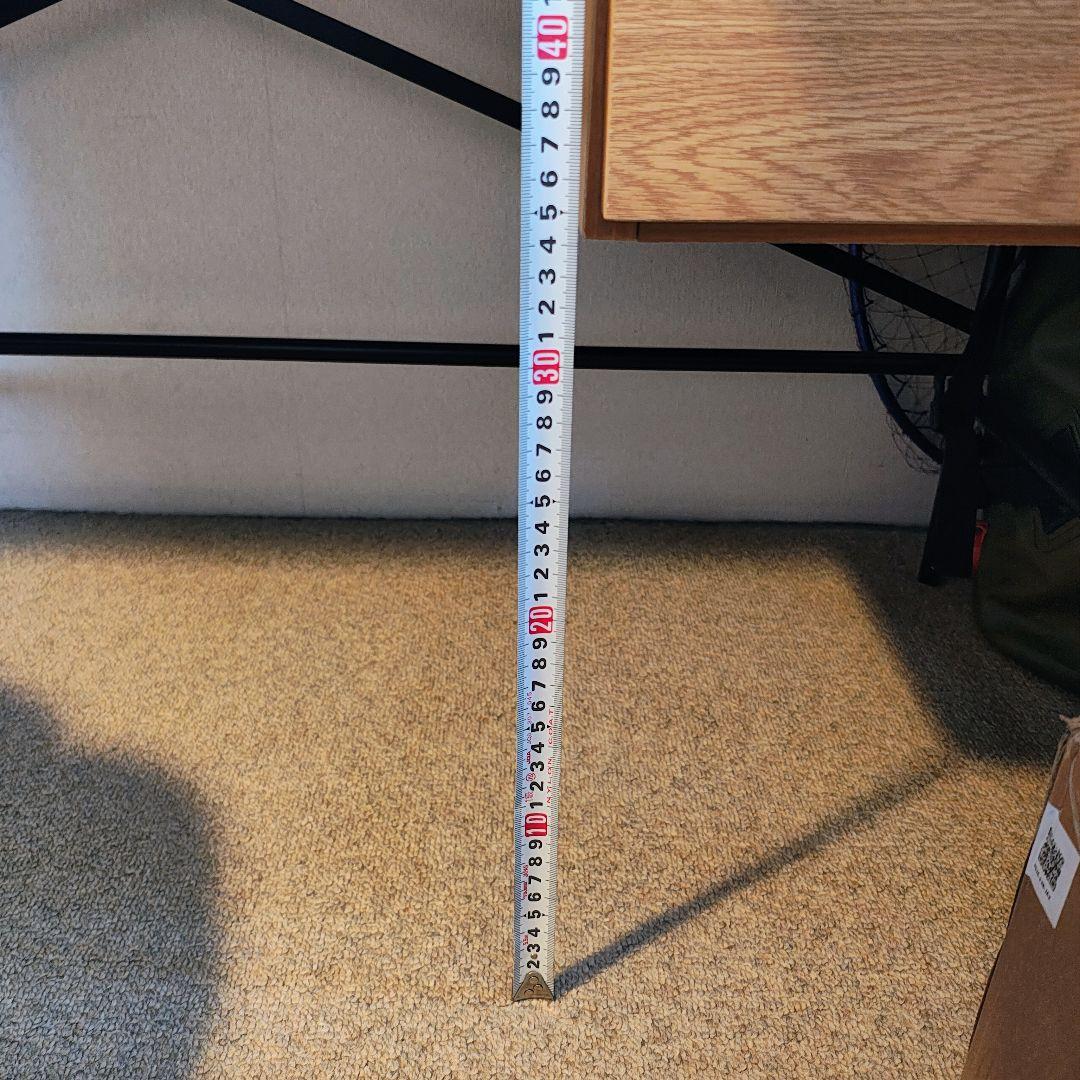 お洒落 アイアン×木目 デスク 引出し付