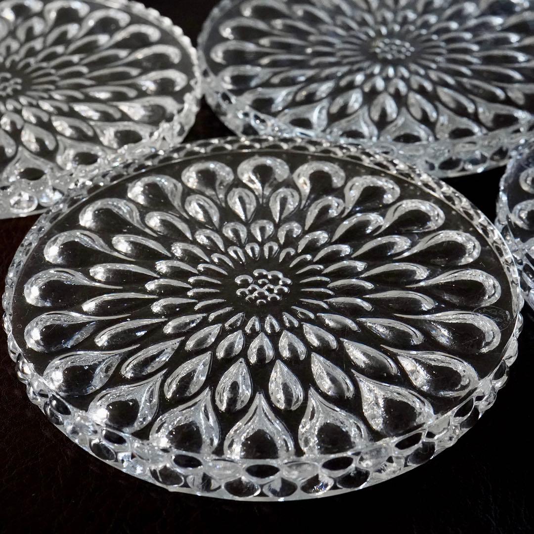 稀少 美品◆オールド バカラ《グート・ドー》プレート7枚セット◆優雅なる光彩