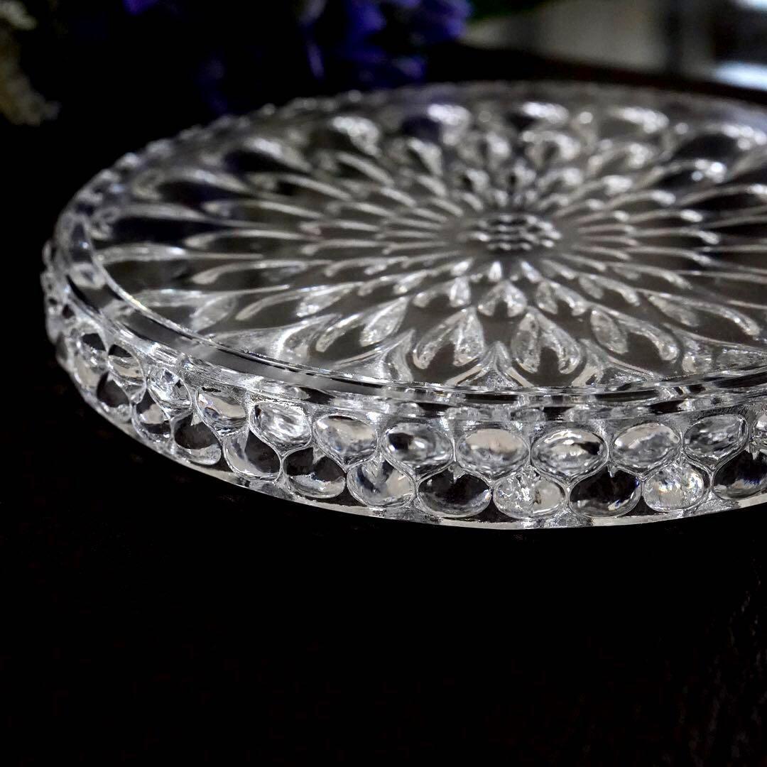 稀少 美品◆オールド バカラ《グート・ドー》プレート7枚セット◆優雅なる光彩