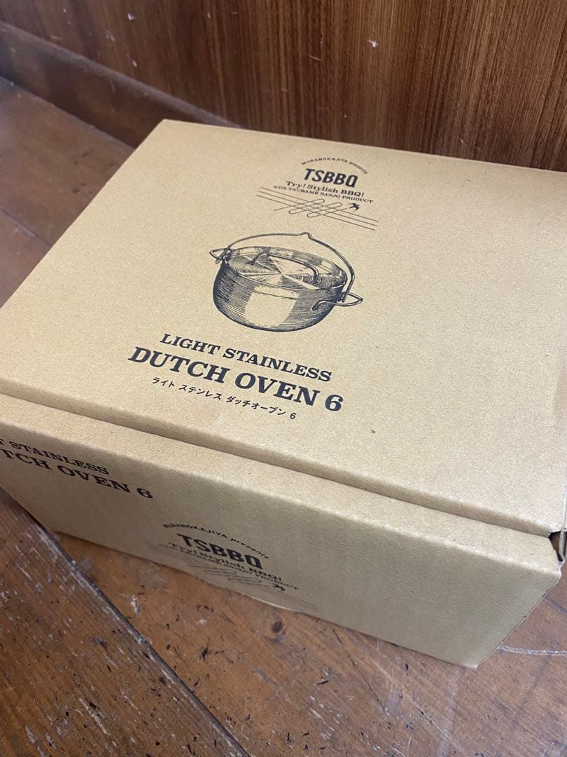 新品未使用！TSBBQ ダッチオーブン 6 ステンレス　箱付き　ステンレス鍋