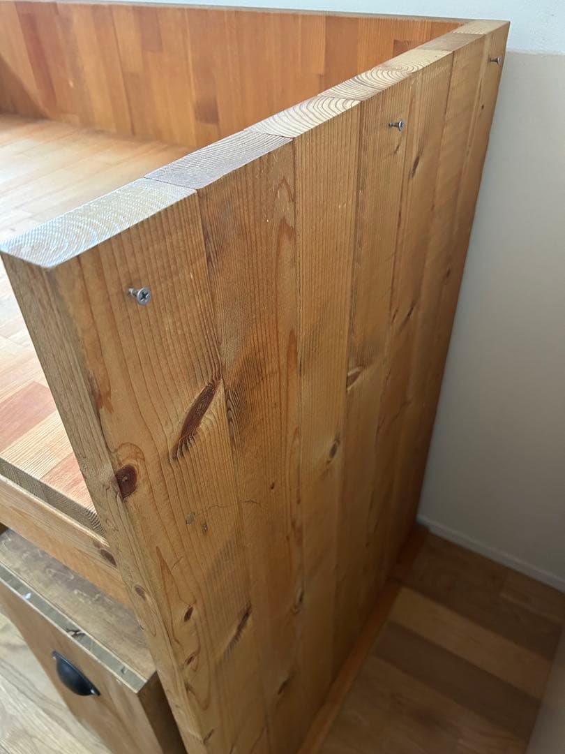 【引き取りOK】木製 学習机　DIY 引き出し付　デスク　本体　オリジナル