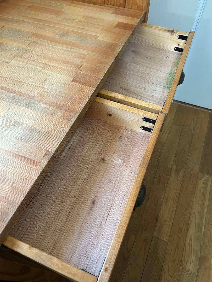 【引き取りOK】木製 学習机　DIY 引き出し付　デスク　本体　オリジナル