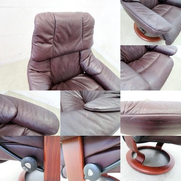 美品■ノルウェー■本革■エコーネス■ストレスレスチェア■レノ・M■リクライナー