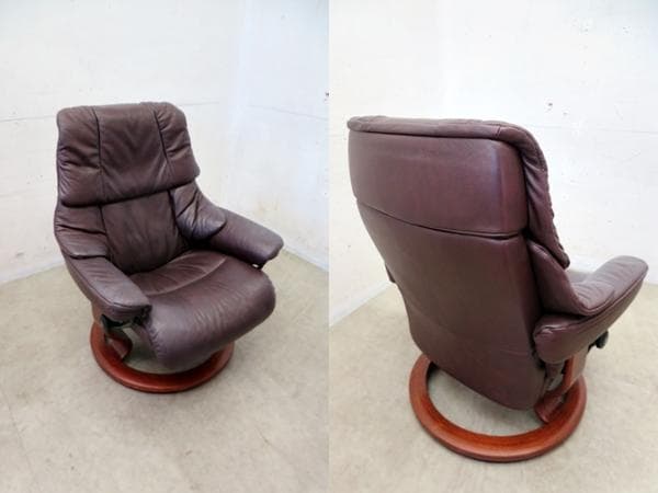美品■ノルウェー■本革■エコーネス■ストレスレスチェア■レノ・M■リクライナー