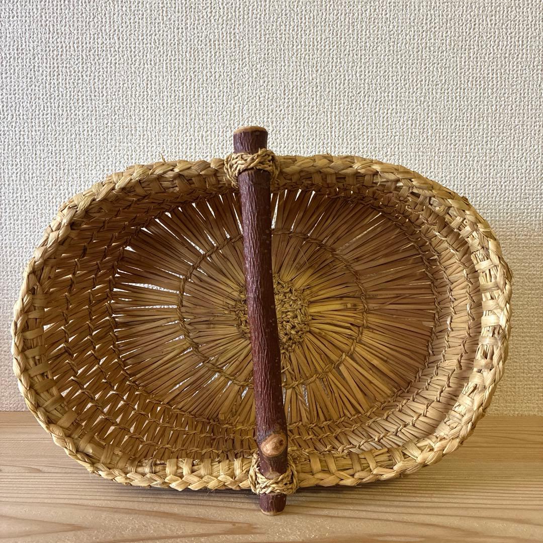 長野県 藁や スズキユカリ りんご籠 小