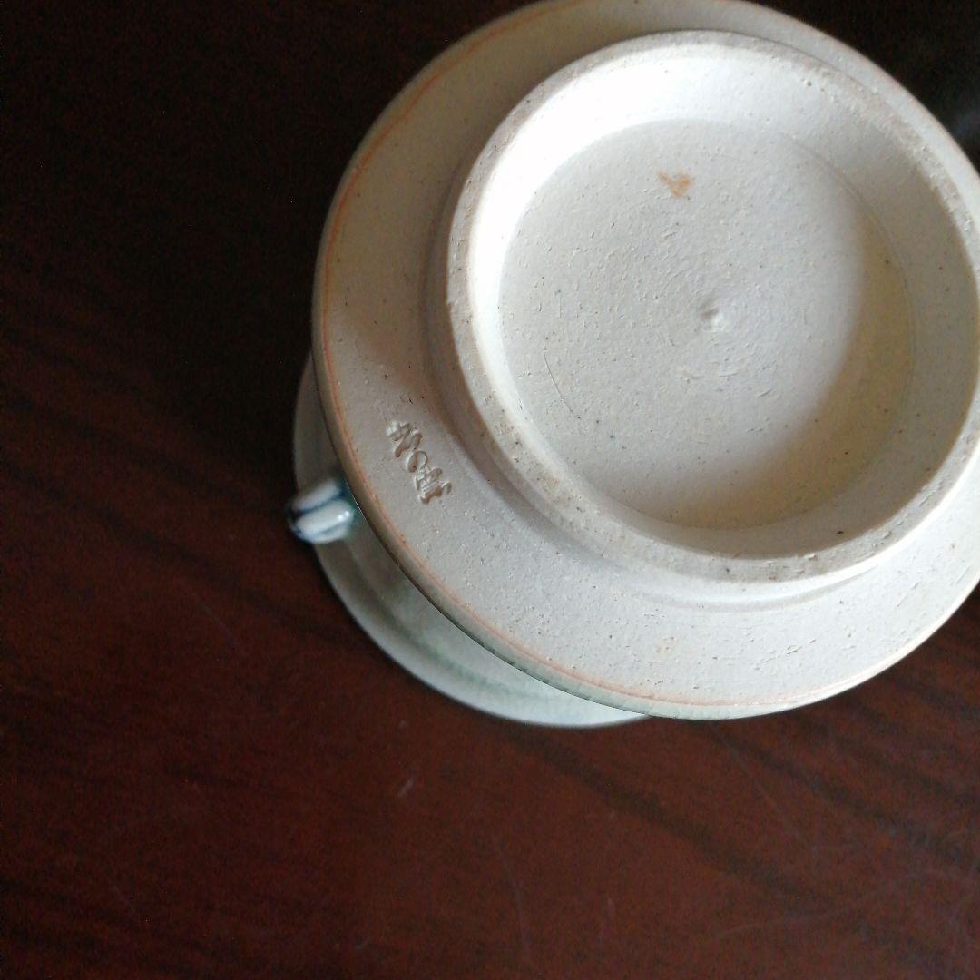 瀬戸焼　志の窯　御深井双耳胴締向付　10客　9cm　今物