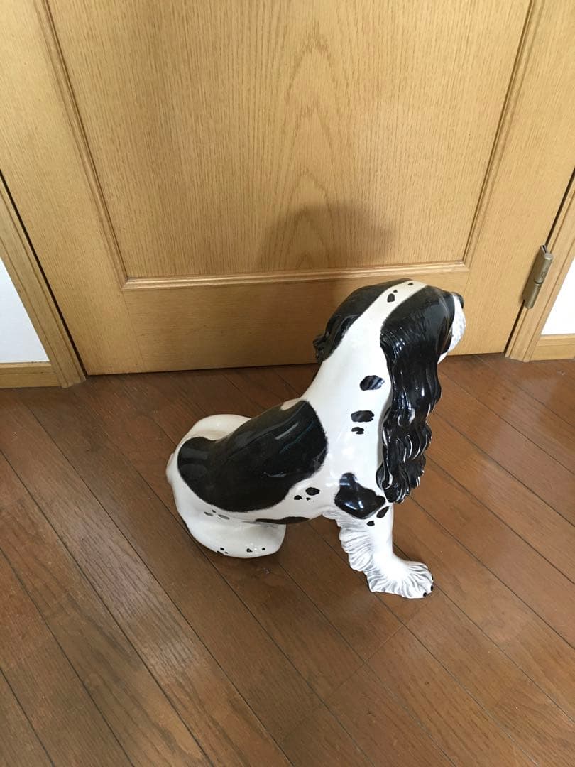犬の置物　オブジェ　イタリア製　コッカ-スパニエル　陶器