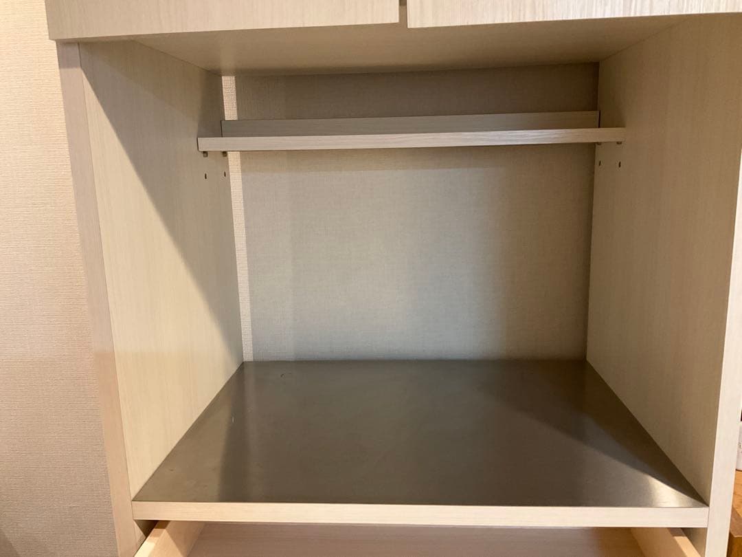 く*ん様 フランフラン/パセレンジボード/ホワイト/木目/収納/キッチン/60c