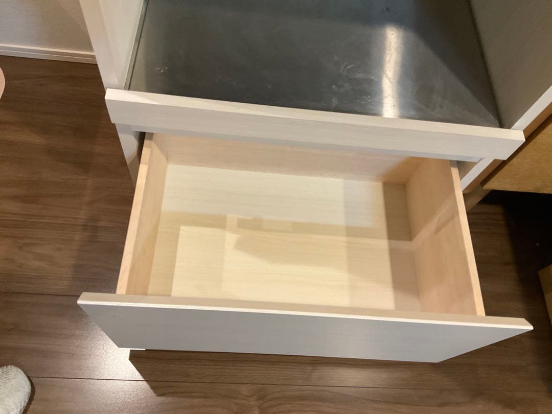 く*ん様 フランフラン/パセレンジボード/ホワイト/木目/収納/キッチン/60c