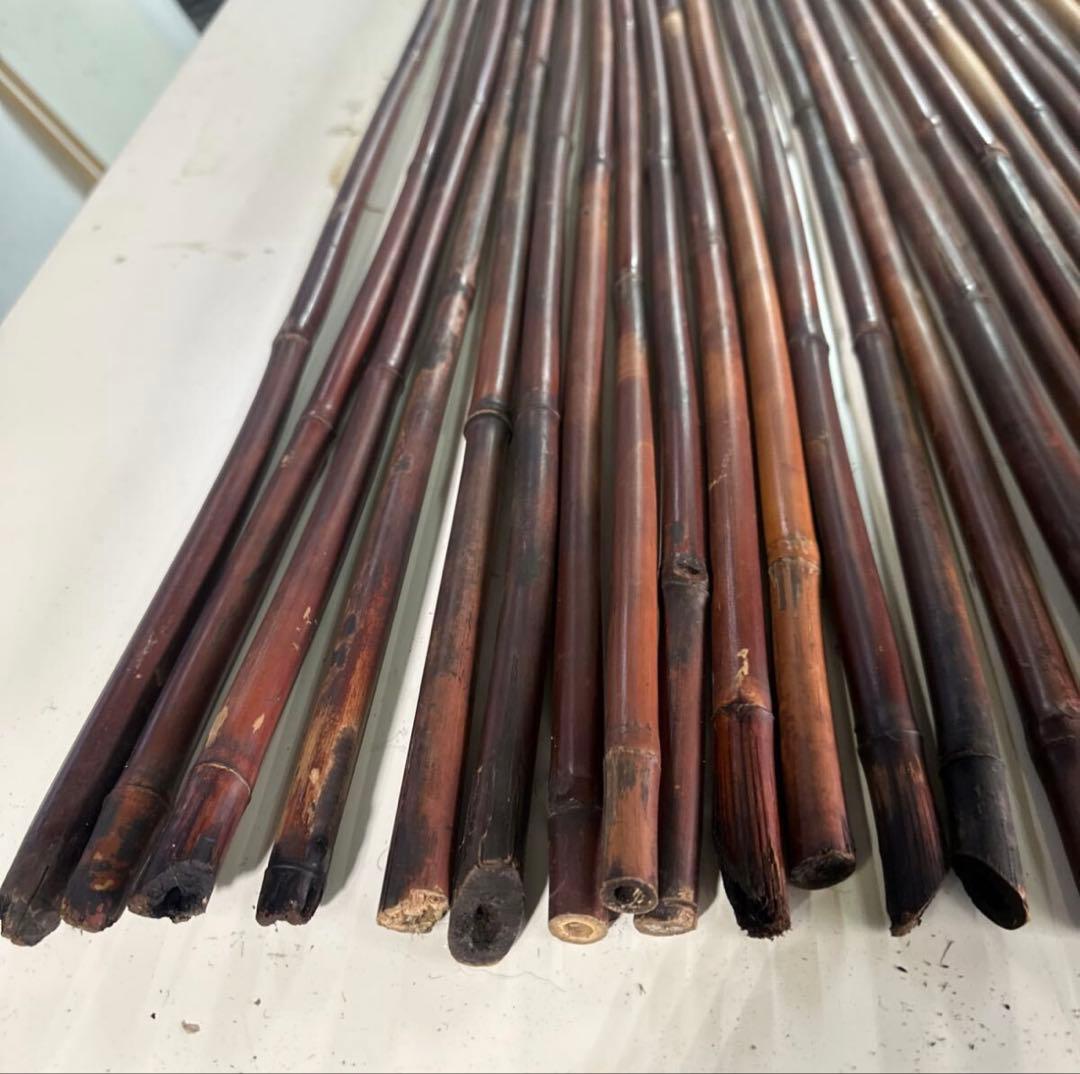 女竹本煤竹 40本 - メルカリ