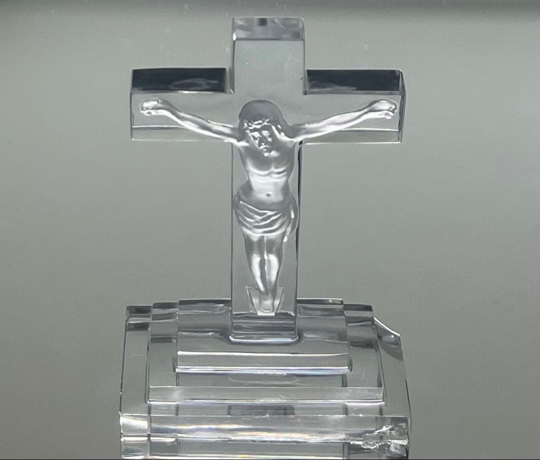 Baccarat バカラ/※極稀少型 イエス・キリスト十字架　立体像