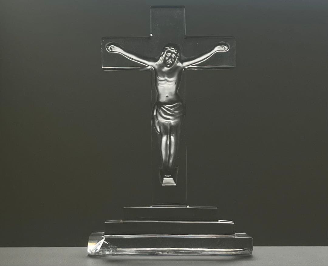 Baccarat バカラ/※極稀少型 イエス・キリスト十字架　立体像