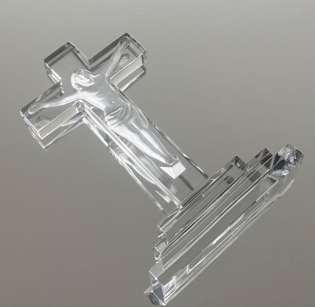 Baccarat バカラ/※極稀少型 イエス・キリスト十字架　立体像