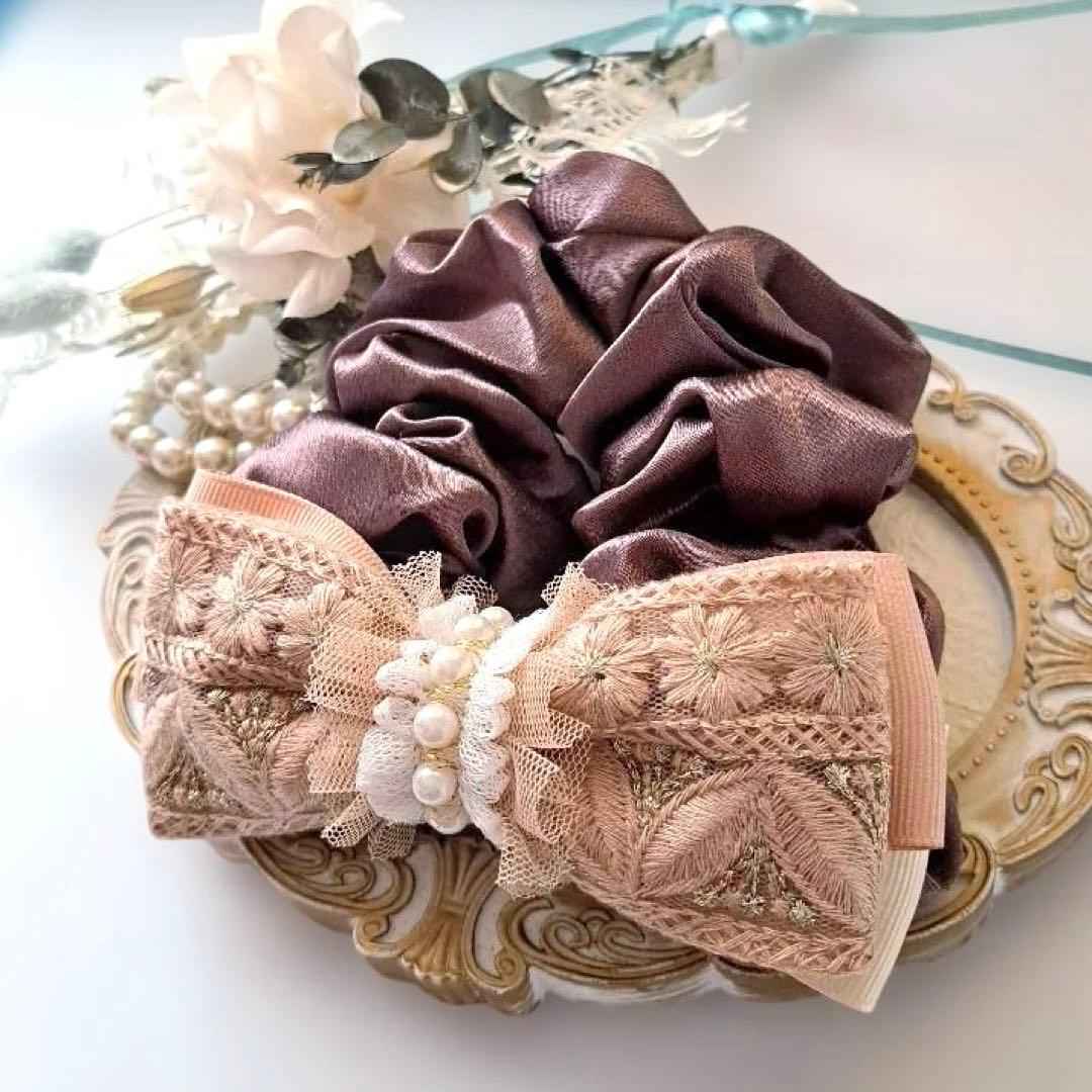 まり様お取引中⭐3072⭐❣️大人可愛い華やかアクセ❣️オリジナル✴インド刺繍