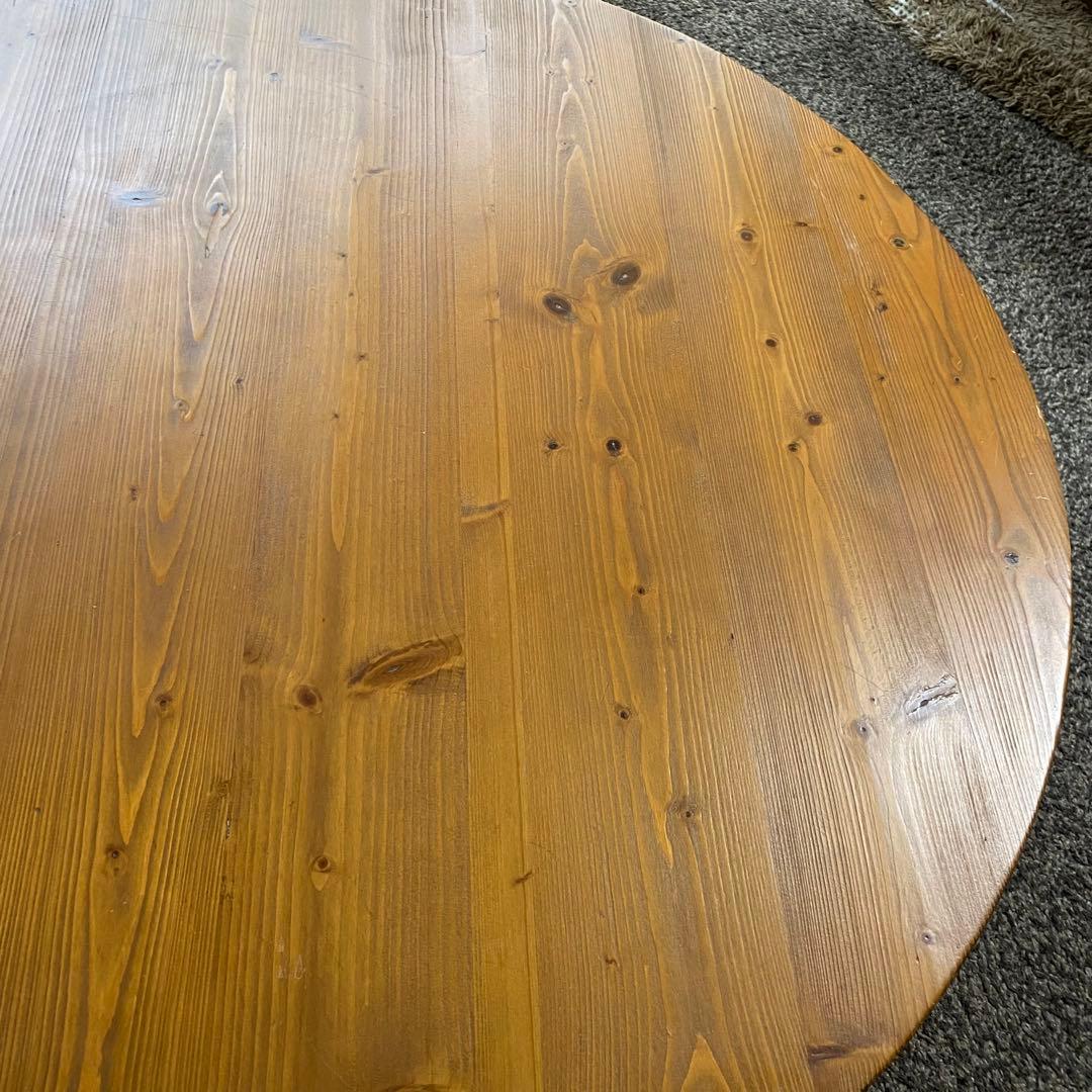 ちゃぶ台　丸テーブル　座卓　円卓　折りたたみテーブル　天然木　ローテーブル　美品