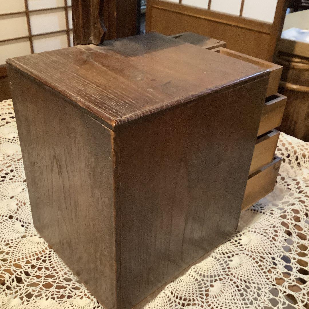 骨董品裁縫入れ