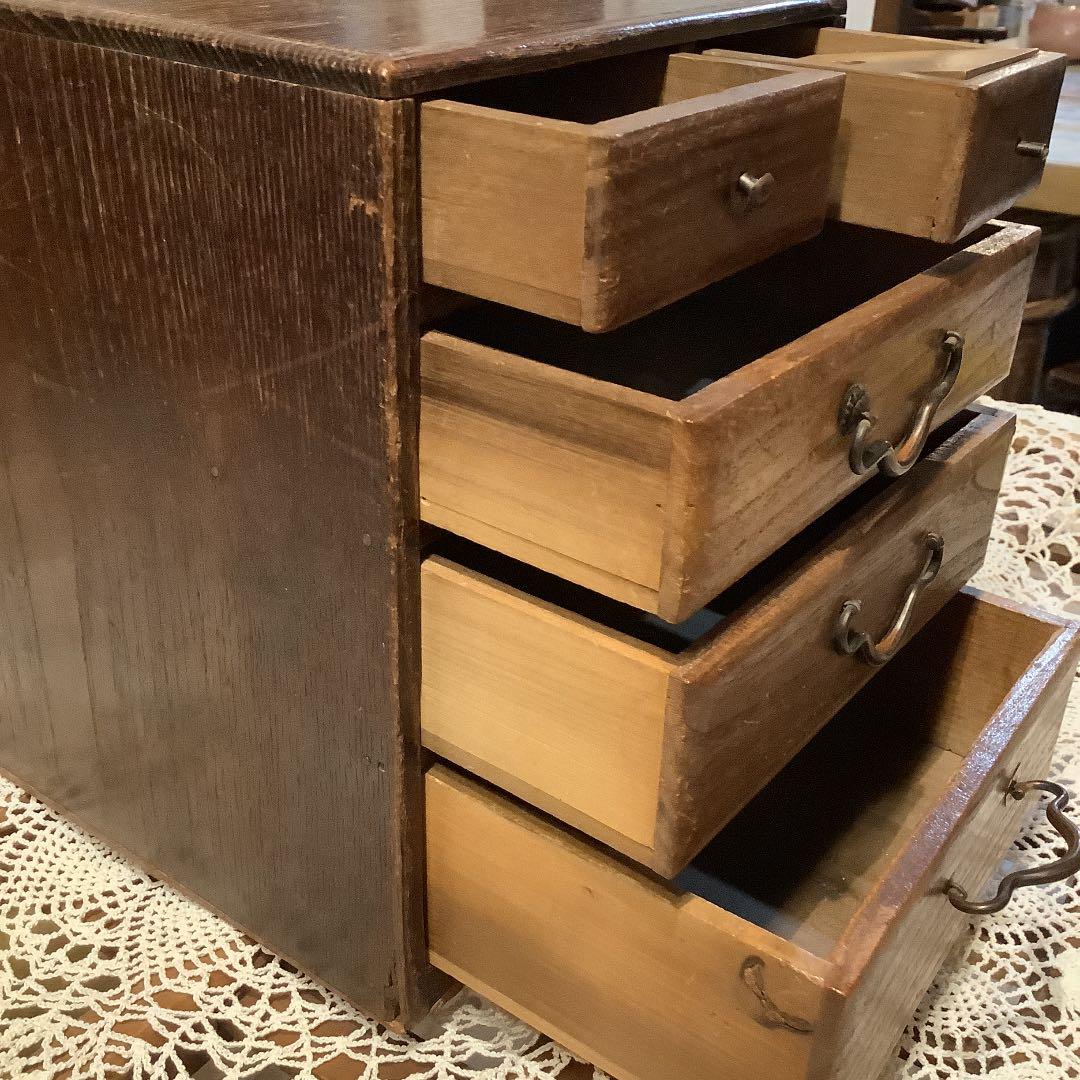 骨董品裁縫入れ