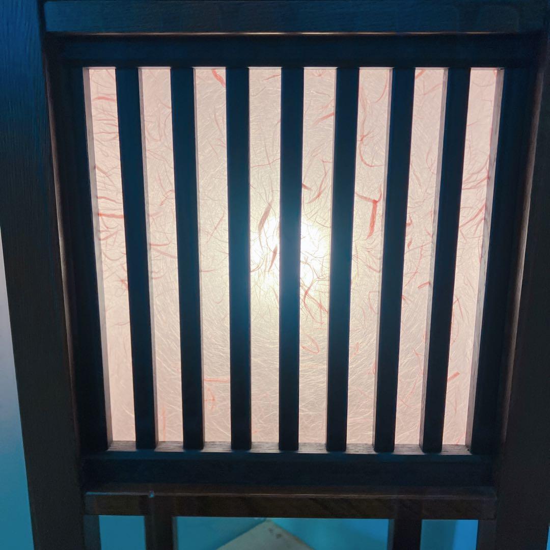 行灯　木製電気スタンド　フロアランプ　和室　和モダン